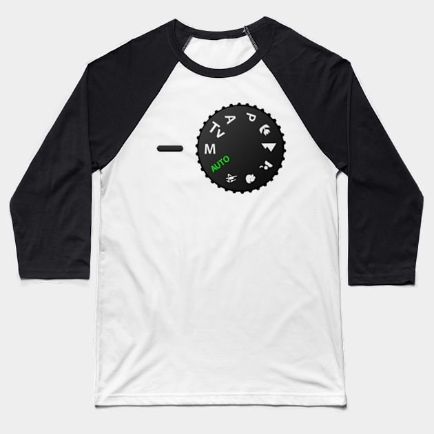 Manual Mode Baseball T-Shirt by MetaModern